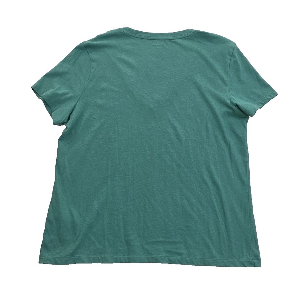 Madewell T-Shirt Womens XL Green V-Neck Pocket Tee Short Sleeve Softfade NEW NWT - Picture 2 of 15